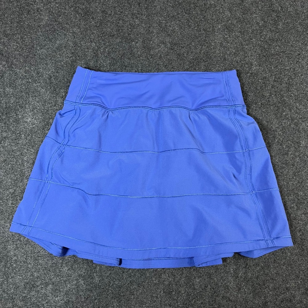 Lululemon Pace Rival Skirt Blue Purple Pleated Tennis Skort Size 0 Activewear